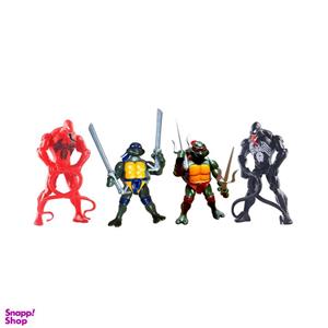 اکشن فیگور مدل venom and turtles مجموعه 4 عددی