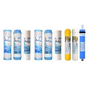 فیلتر دستگاه تصفیه آب آکوا پیورست مدل RO- NEW 09 مجموعه 8 عددی به همراه فیلتر تصفیه آب مدل ممبران