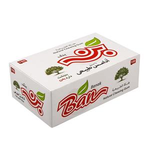 آدامس طبیعی بن طعم سقز بسته 100 عددی BAN Natural Chewing Gum Saqez Flavor 100 Pieces