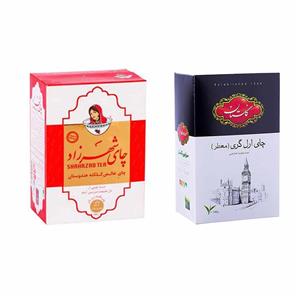 چای بسته ای عطری گلستان 500گرم به همراه ساده شهرزاد 