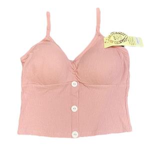 نیم تنه زنانه مدل سه دکمه رنگ صورتی