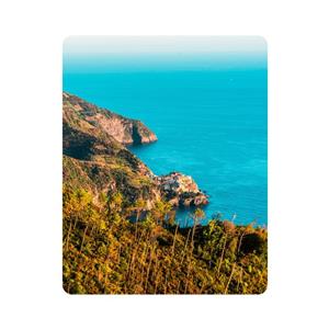 ماوس پد اطلس آبی طرح دریا و جزیره مانارولا ایتالیا مدل T1818