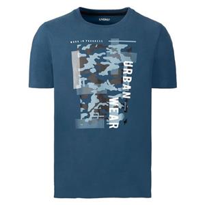 تی شرت آستین کوتاه مردانه لیورجی مدل UrbanWear رنگ آبی 