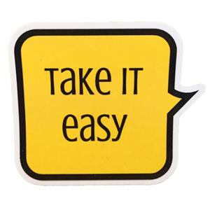 استیکر تزئینی موبایل و تبلت مدل Take It Easy کد 013