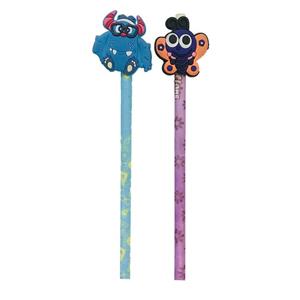 مداد مشکی طرح زنبور و غول مدل فانتزی مجموعه 2 عددی به همراه سر مدادی