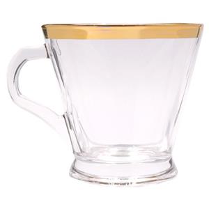 فنجان بلینک مکس مدل 98 بسته 6 عددی لب طلایی