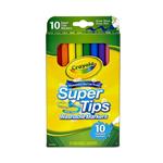 ماژیک رنگ آمیزی 10 رنگ کرایولا مدل Super Tips Washable Markers کد 8610