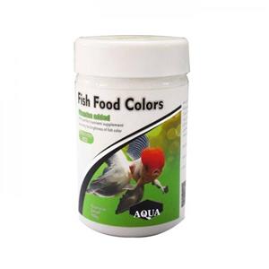 غذای آکوا مدل رنگدانه ماهی برای تمام ماهی های گیاه خوار حجم 100 گرمی Aqua Fish Food Colors For All Vegetarian Fishes 100 gr