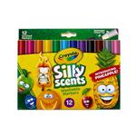 ماژیک رنگ آمیزی 12 رنگ کرایولا مدل Silly Scents Washable Markers کد 8199