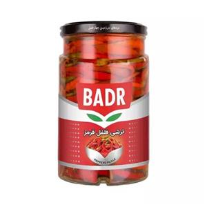 ترشی فلفل قرمز بدر - 570 گرم