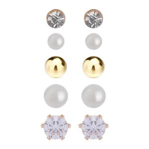 گوشواره زنانه اکسسورایز مدل ثابت مجموعه 5 عددی