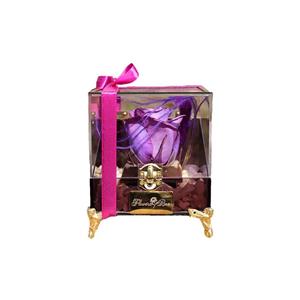 گل رز جاودان مدل صندوق قفل دار