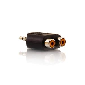 تبدیل 1 به 2 RCA جک 3.5 میلی متری مدل یو