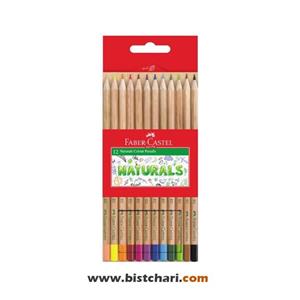 مداد رنگی 12 رنگ فابر کاستل مدل NATURALS کد 115012