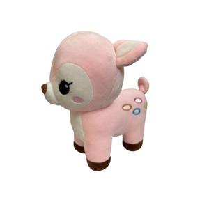 عروسک مدل آهو طرح لپ گلی ارتفاع 20 سانتی متر