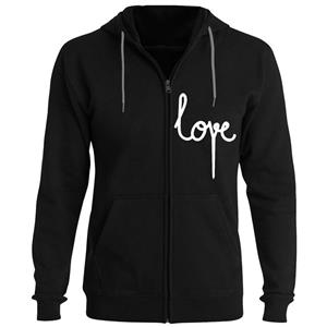سویشرت زنانه مدل F109 LOVE رنگ مشکی