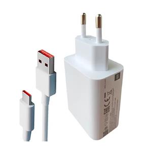شارژر دیواری شیائومی مدل 33W به همراه کابل تبدیل USB-C