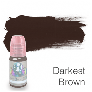 رنگ تتو پرما بلند دارکست براون Perma Blend Darkest Brown perma blend : darkest brown