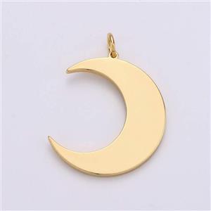 آویز گردنبند طلا 18 عیار زنانه قیراط طرح ماه کد GH3396 -