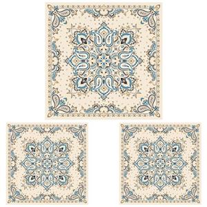 ست رومیزی سه تکه طرح بته جقه کد 9963