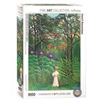 پازل 1000 تکه یوروگرافیکس پازلز طرح Woman in an Exotic Forest کد 60005608