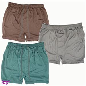 شورت مردانه مدل پادار نخی شایان 2 مجموعه 3 عددی