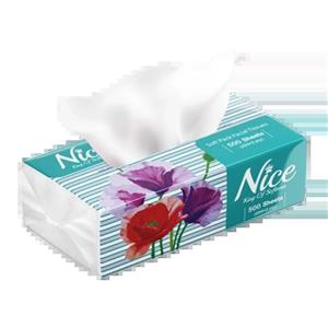 دستمال کاغذی 250 برگ نایس مدل flower مجموعه 4 عددی