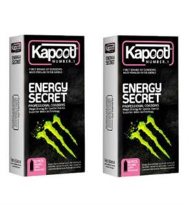 کاندوم کاپوت مدل ENERGY SECRET مجموعه 2 عددی