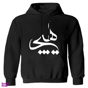 هودی پسرانه مدل هیچ W36 رنگ مشکی