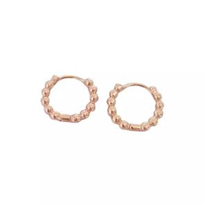 گوشواره زنانه ژوپینگ مدل حلقه ای توپی کد N11