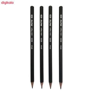 مداد مشکی فکتیس مدل lapiz negro 9000 کد 007 بسته 4 عددی