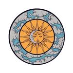 برچسب لپ تاپ طرح خورشید و ماه کد 2116