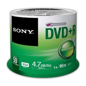 دی وی دی خام سونی مدل DVD-R بسته 50 عددی
