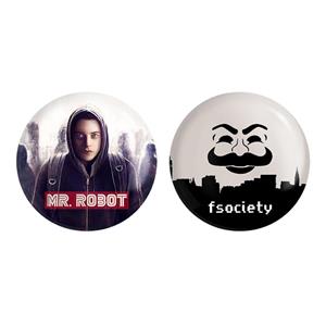 مگنت خندالو طرح الیوت الدرسون سریال آقای ربات Mr.Robot کد 1022910236 مجموعه 2 عددی