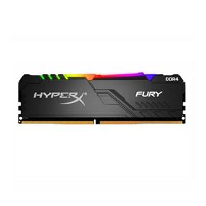 رم کامپیوتر DDR4 تک کاناله 3200 مگاهرتز CL16 هایپرایکس مدل Fury RGB ظرفیت 16 گیگابایت