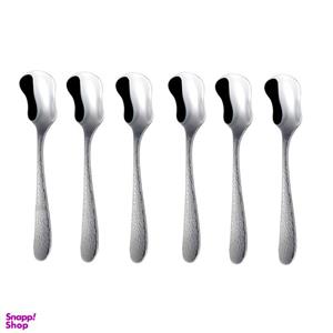 قاشق بستنی خوری ناب استیل مدل واریان بسته 6 عددی