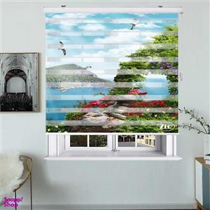 پرده زبرا شب و روز زیو کد 100 سایز 150×200 سانتی متر