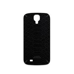 برچسب پوششی ماهوت مدل Black-Snake-Leather مناسب برای گوشی موبایل سامسونگ Galaxy S4