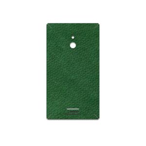 برچسب پوششی ماهوت مدل Green-Leather مناسب برای گوشی موبایل نوکیا XL MAHOOT Green-Leather Cover Sticker for Nokia XL