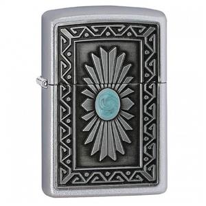 فندک زیپو مدل  Southwest Sun Satin Chrome کد 29105 Zippo Southwest Sun Satin Chrome 29105 Lighter