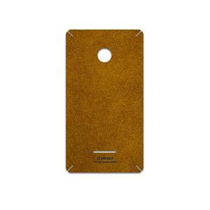 برچسب پوششی ماهوت مدل Brown-Chamois-Leather مناسب برای گوشی موبایل مایکروسافت Lumia 532 MAHOOT Brown-Chamois-Leather Cover Sticker for Microsoft Lumia 532