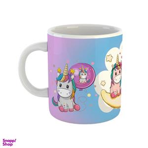 ماگ طرح اسب تک شاخ مدل unicorn کد 09