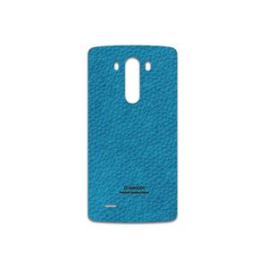 برچسب پوششی ماهوت مدل Blue-Leather مناسب برای گوشی موبایل ال جی G3 MAHOOT Blue-Leather Cover Sticker for LG G3