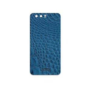 برچسب پوششی ماهوت مدل Blue-Crocodile-Leather مناسب برای گوشی موبایل آنر 9 MAHOOT Blue-Crocodile-Leather Cover Sticker for Honor 9