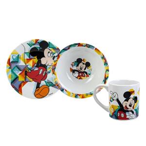 ست ظرف غذا کودک 3 پارچه کاراجا Mickey Mouse 