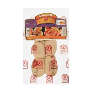 سوسیس کوکتل پنیری 55 درصد گوشت گوشتیران - 300 گرم