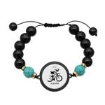 دستبند زنانه ناکسیگو طرح دوچرخه سواری کد BR3997