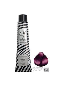 رنگ مو دیفرنت شماره 5.20 حجم 125 میلی لیتر رنگ شرابی بادمجانی روشن