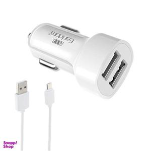 شارژر فندکی ارلدام مدل ES-132 به همراه کابل تبدیل microUSB