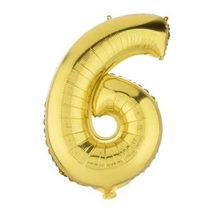 بادکنک فویلی مدل 6 Six سایز 150